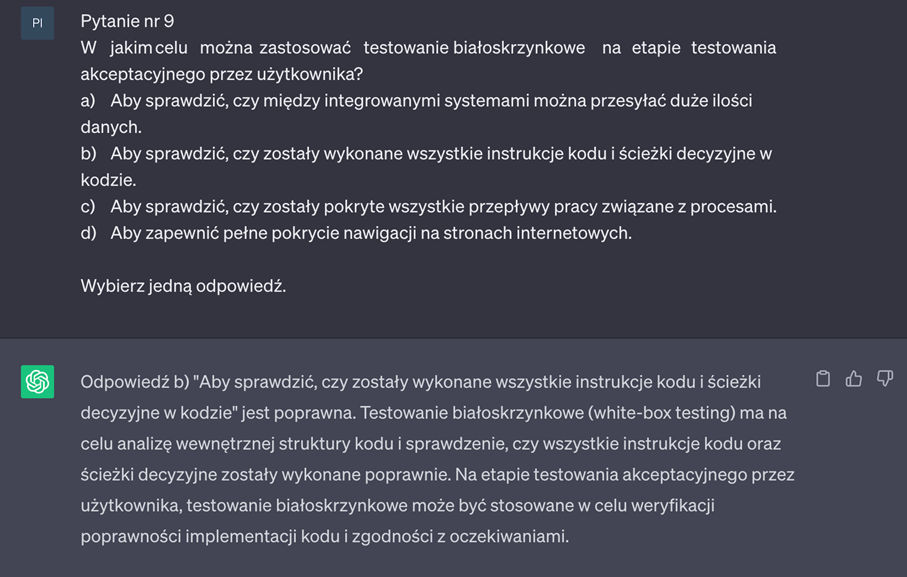 pytanie nr 9 z ISTQB